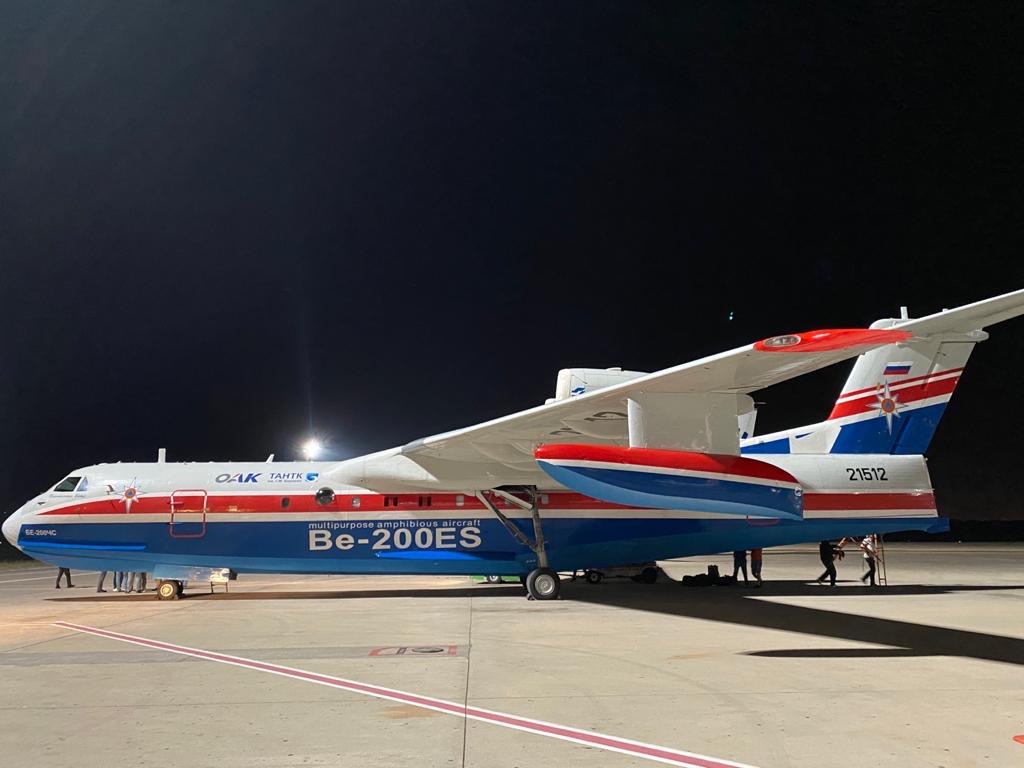 Russian Be-200ES Aircrafts are Ready to Firefighting Actions in Antalya, İzmir and Bodrum