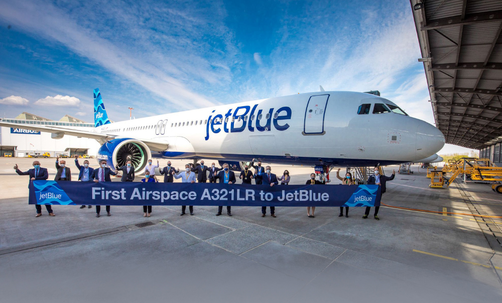 JetBlue Takes Delivery of A321LR with the First Airspace Interior