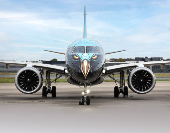 Embraer Displays C-390, Super Tucano,  E195-E2 & Praetor 600 at Dubai Airshow