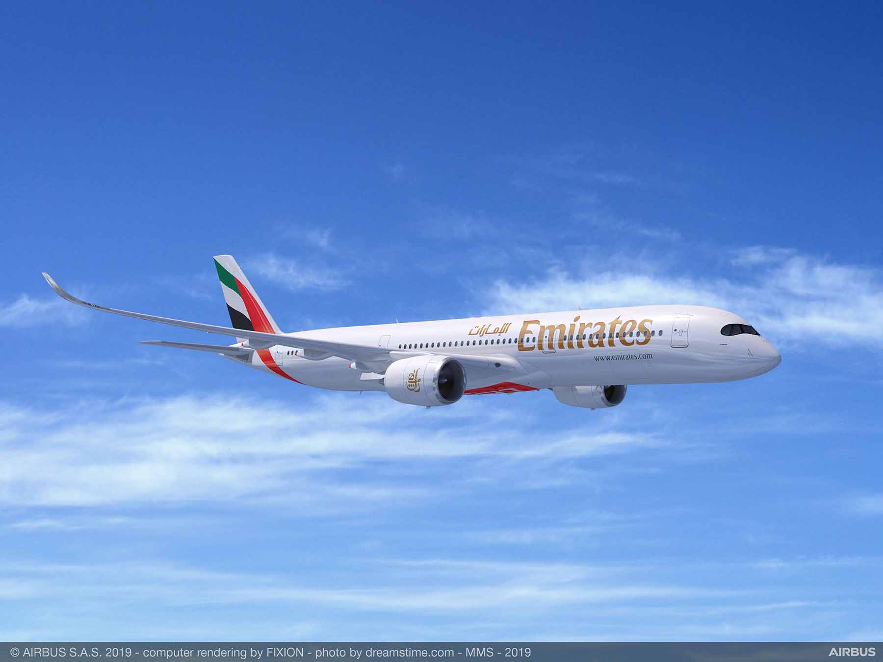 Emirates Airline orders 50 A350XWB at Dubai Airshow 2019