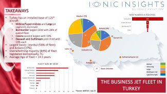 Ionic Aviation Insights:  The Business Jets Fleet in Türkiye